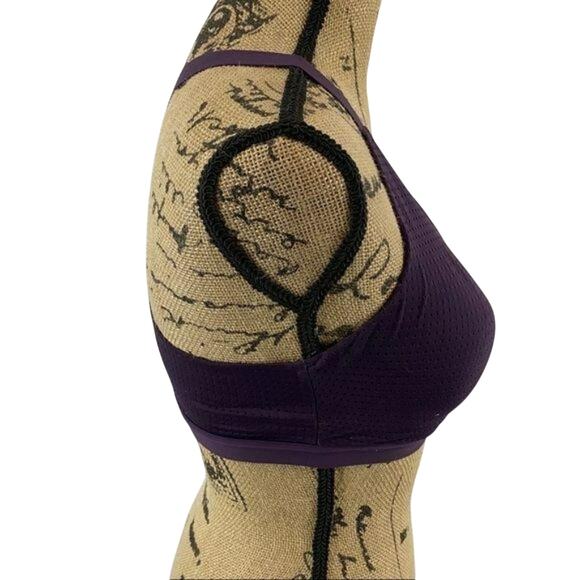 Victoria's Secret Sport Dark Purple Lightweight Cross Back 34D - Picture 3 of 5